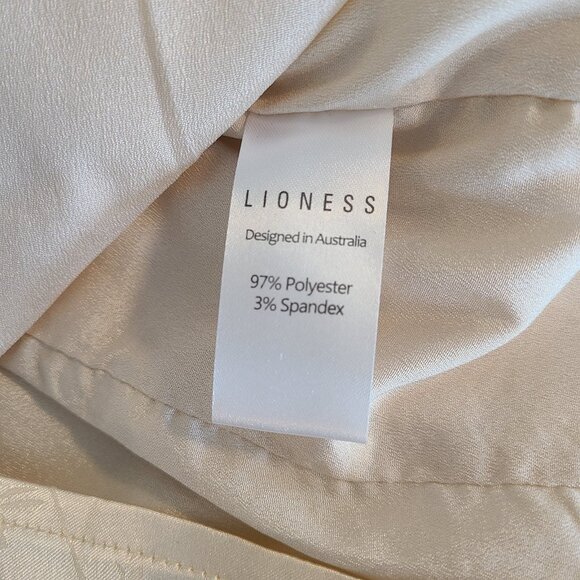 Lioness Satin Sleeveless Dress Bodycon Retro Vintage Style Old Hollywood Glam M - Picture 8 of 10